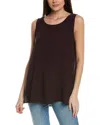 Eileen Fisher Silk Tunic In Red