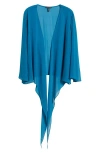 Eileen Fisher Silk Wrap Jacket In Dragonfly