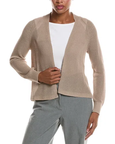 Eileen Fisher Silk-blend Cardigan In Neutral