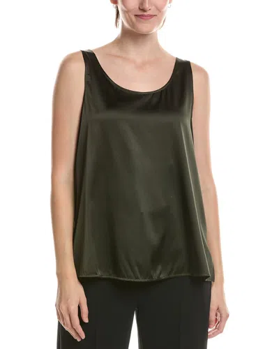 Eileen Fisher Silk-blend Tank Top In Green