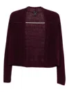 Eileen Fisher Single-breasted Cardigan In Purple