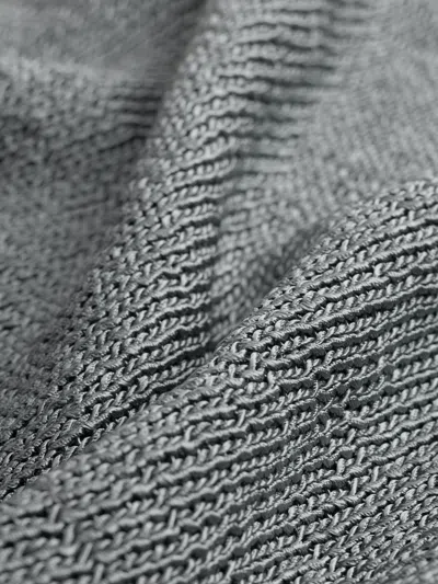 Eileen Fisher Sleek Viscose Wedge Sweater In Gray