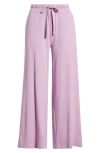 Eileen Fisher Sleep Organic Cotton Wide Ankle Sleep Pants In French Lilac