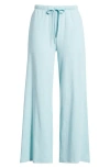 Eileen Fisher Sleep Organic Cotton Wide Ankle Sleep Pants In Pool