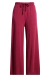 Eileen Fisher Sleep Organic Cotton Wide Ankle Sleep Pants In Roseberry