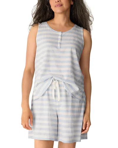 Eileen Fisher Sleep Top And Sleep Short Set In Gray