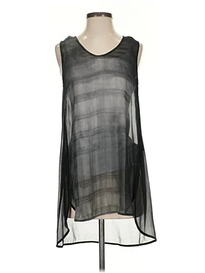 Pre-owned Eileen Fisher Sleeveless Blouse In Black
