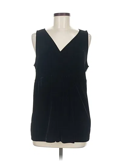 Pre-owned Eileen Fisher Sleeveless Blouse In Black