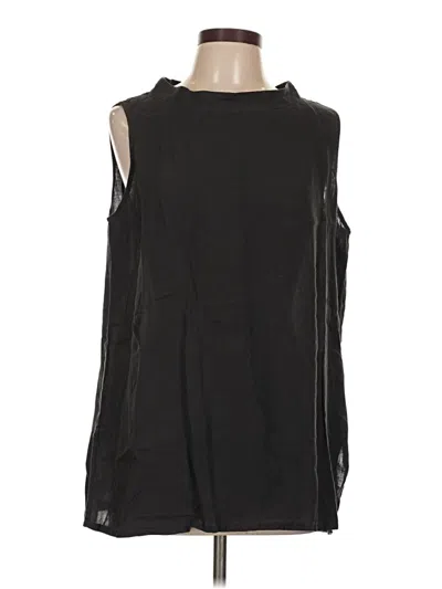 Pre-owned Eileen Fisher Sleeveless Blouse In Black