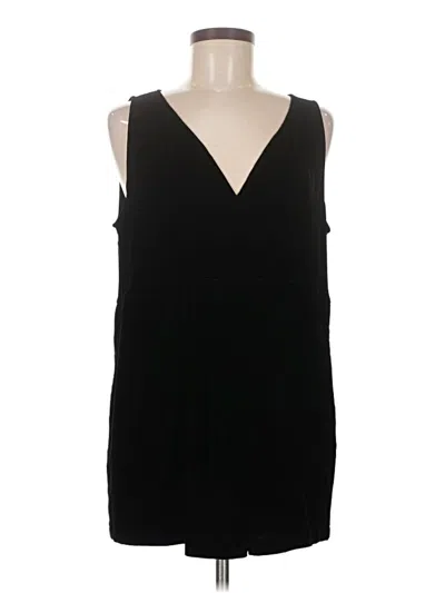 Pre-owned Eileen Fisher Sleeveless Blouse In Black