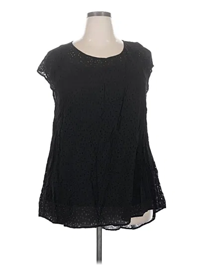 Pre-owned Eileen Fisher Sleeveless Blouse In Black