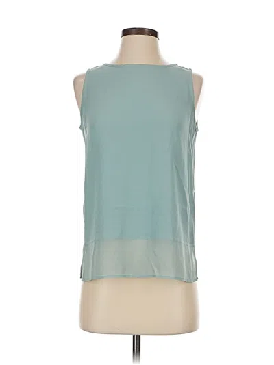 Pre-owned Eileen Fisher Sleeveless Blouse In Blue