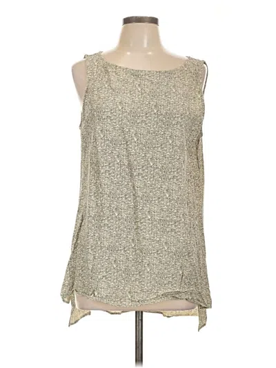 Pre-owned Eileen Fisher Sleeveless Blouse In Brown