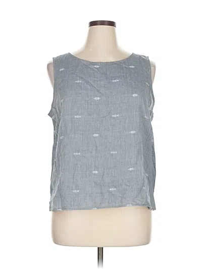 Pre-owned Eileen Fisher Sleeveless Blouse In Gray