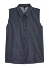 Eileen Fisher Classic Collar Shirt In Denim