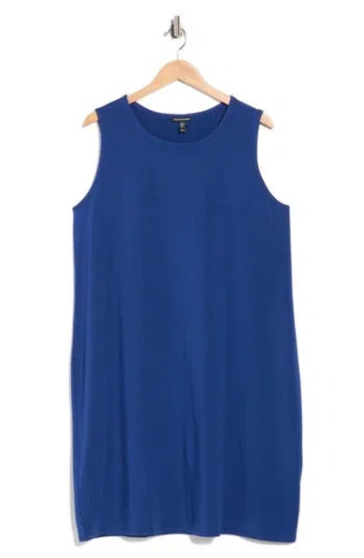 Eileen Fisher Sleeveless Jersey Shift Dress In Multi