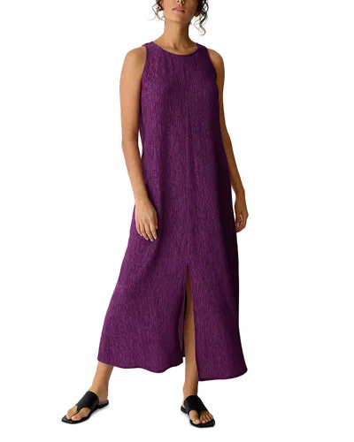 Eileen Fisher Sleeveless Maxi Dress In Purple