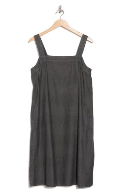 Eileen Fisher Sleeveless Organic Cotton Dress In Gray
