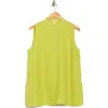 Eileen Fisher Sleeveless Organic Linen Button-up Shirt