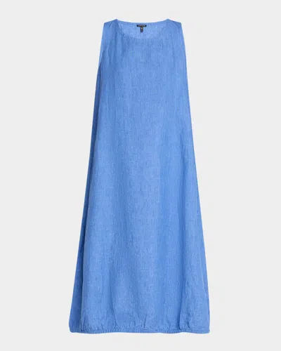 Eileen Fisher Sleeveless Organic Linen Midi Dress