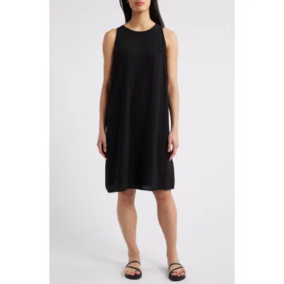 EILEEN FISHER EILEEN FISHER SLEEVELESS SILK A-LINE DRESS