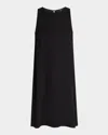 Eileen Fisher Sleeveless Georgette Crepe Midi Tank Dress