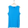 Eileen Fisher Sleeveless Silk Tunic In Calypso