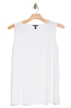 Eileen Fisher Sleeveless Silk Tunic In White