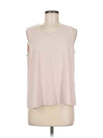 Pre-owned Eileen Fisher Sleeveless T-shirt In Pink
