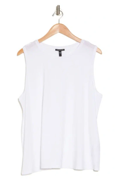 Eileen Fisher Sleeveless Tencel® Lyocell Top In White