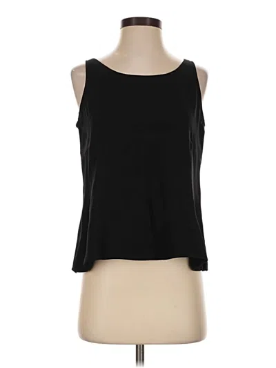 Pre-owned Eileen Fisher Sleeveless Top Black Scoop Neck Tops