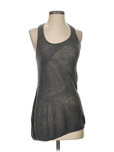 Pre-owned Eileen Fisher Sleeveless Top Gray Halter Neckline Tops