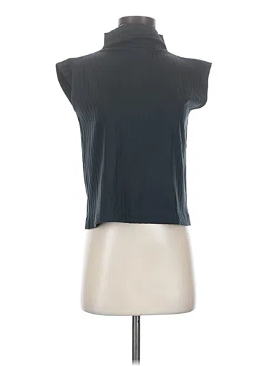 Pre-owned Eileen Fisher Sleeveless Top Gray High Neck Tops