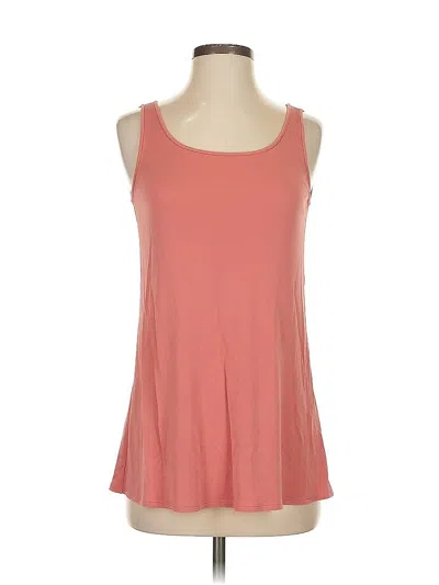 Pre-owned Eileen Fisher Sleeveless Top Pink Scoop Neck Tops
