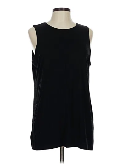 Pre-owned Eileen Fisher Sleeveless T-shirt In Black