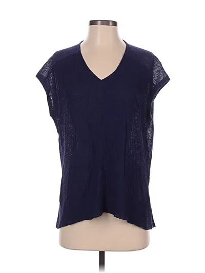 Pre-owned Eileen Fisher Sleeveless T-shirt In Blue