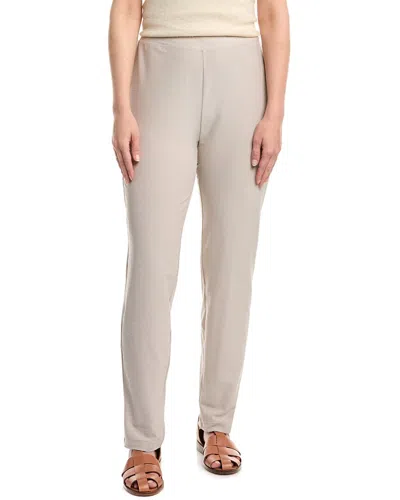 Eileen Fisher Slim Ankle Pant In White