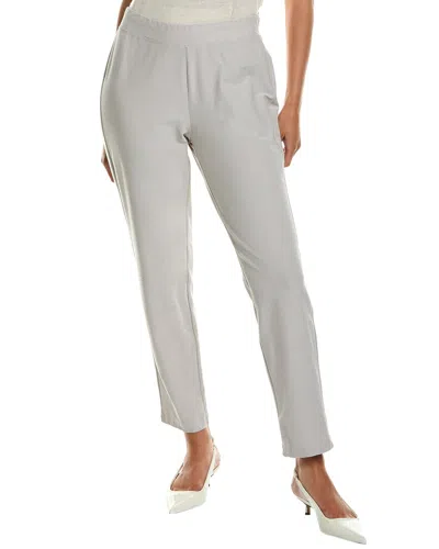 Eileen Fisher Slim Ankle Pant In Gray