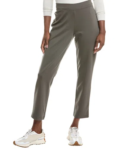 Eileen Fisher Slim Ankle Pant In Green