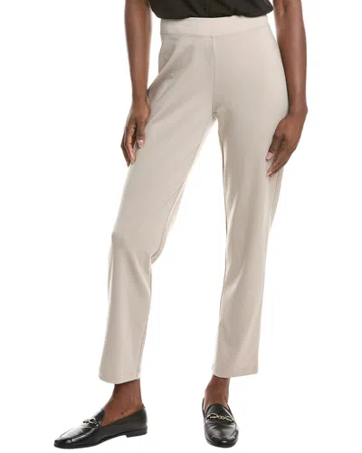 Eileen Fisher Slim Ankle Pant In Neutral