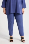 Eileen Fisher Slim Ankle Pants In Blue