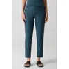 Eileen Fisher Slim Ankle Pants In Alpine