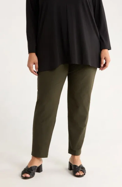 Eileen Fisher Slim Ankle Pants In Black