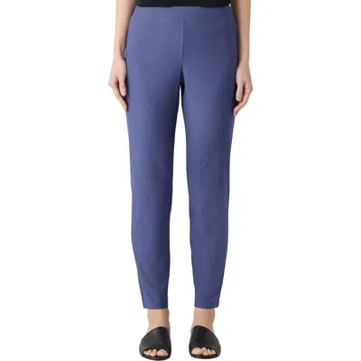 Eileen Fisher Slim Ankle Pants In Bluette