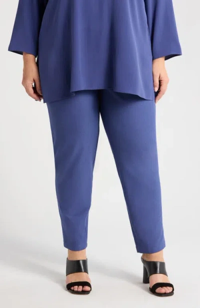 Eileen Fisher Slim Ankle Pants In Bluette