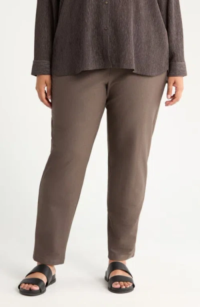 Eileen Fisher Slim Ankle Pants In Gray