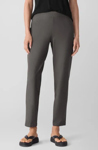 Eileen Fisher Slim Ankle Pants In Gray