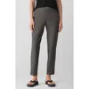 Eileen Fisher Slim Ankle Pants In Gray