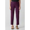 Eileen Fisher Slim Ankle Pants In Purple