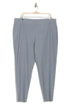 Eileen Fisher Slim Ankle Pants In Steel